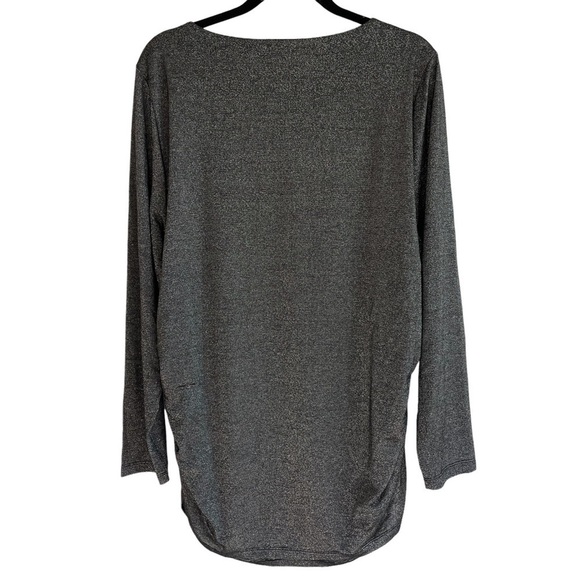 Soft Surroundings Metallic Ruched Blouse, Size 3X - Picture 5 of 5